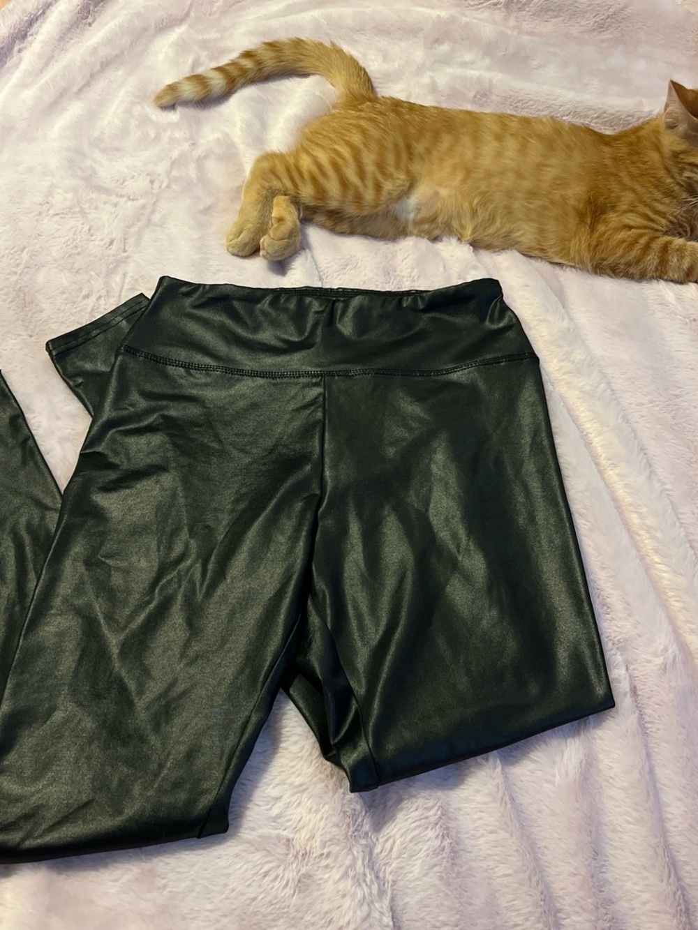 Soft Black Wild Fable Faux Leather Leggings
